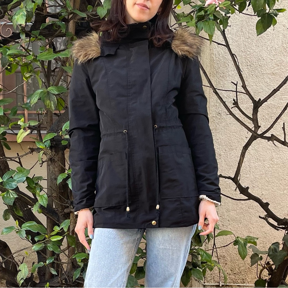 Fleece lined rain jacket